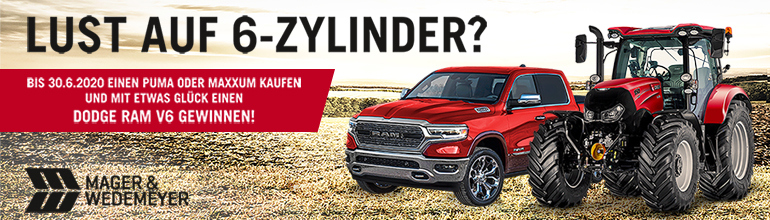 Lust auf 6-Zylinder? M&amp;W und CASE IH Gewinnspiel